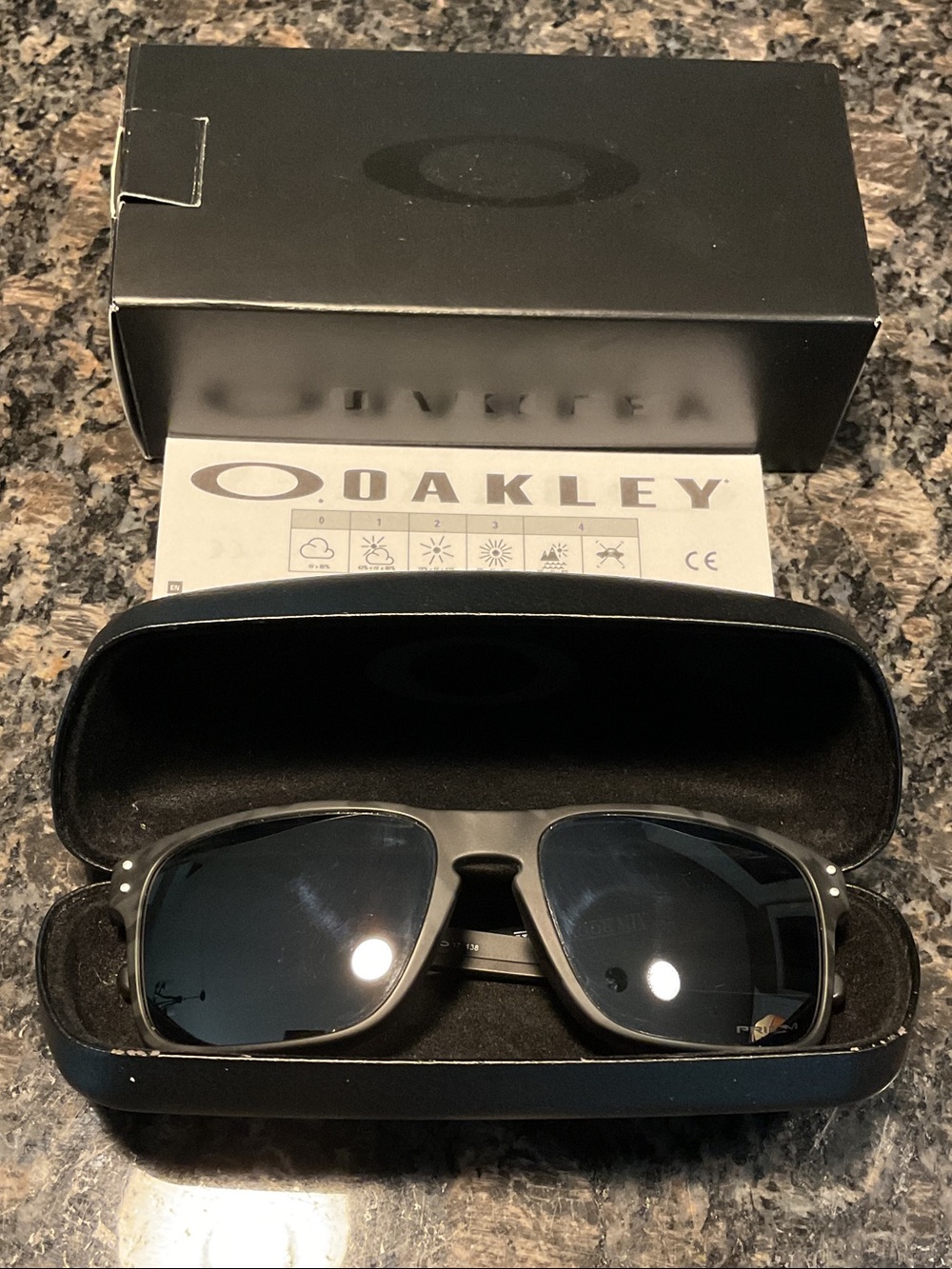 Oakley Holbrook MIX Matte Black Frame Sunglasses with Prism Lenses